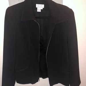Black Blazer with Zipper